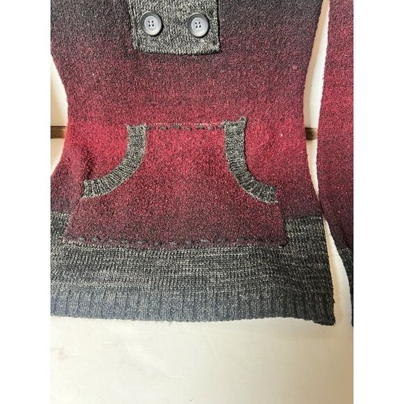 BKE Buckle Wool Blend Long Sleeve Sweater Women's Small Emo Punk Goth Y2K.   Z - Picture 4 of 7